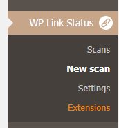 صفحات موجود پس از نصب افزونه WP Broken Link Status Checker