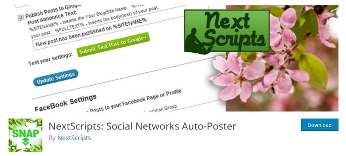 NextScripts: Social Networks Auto-Poster 