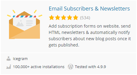 افزونه Email Subscribers & Newsletters