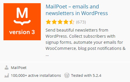 افزونه MailPoet – emails and newsletters in WordPress