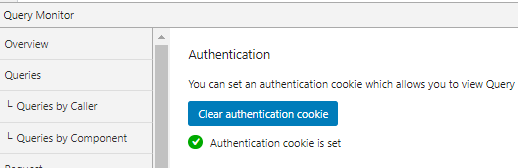 Set authentication cookie